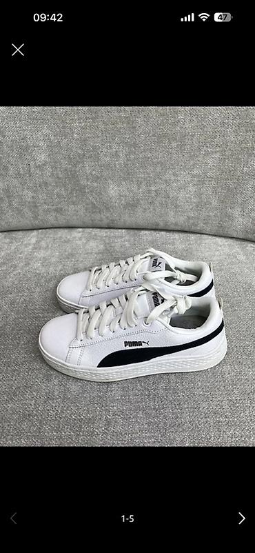 puma 36: Мужские кроссовки, 36.5, 37, Puma, Новый, цвет - Белый, Самовывоз, Платная доставка — 3