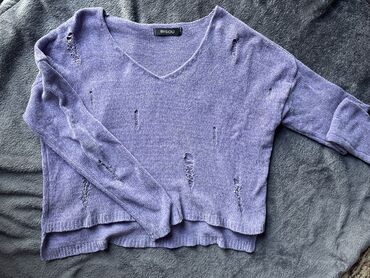 džemper i košulja: S (EU 36), M (EU 38), Vuna, Oversize, Jednobojni