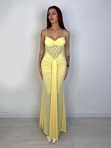 Haljine: 🔥Elegantna maxi haljina sa čipkastim korzetom i naborima
✅2700 din — 7