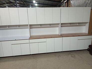 Кухонные гарнитуры: Кухонные гарнитуры модульные - Современный дизайн: прямые фасады без — 1