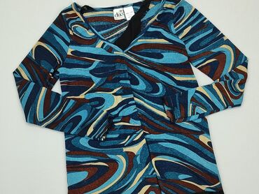 niebieska bluzki z długim rękawem: Блуза жіноча, S, стан - Дуже гарний