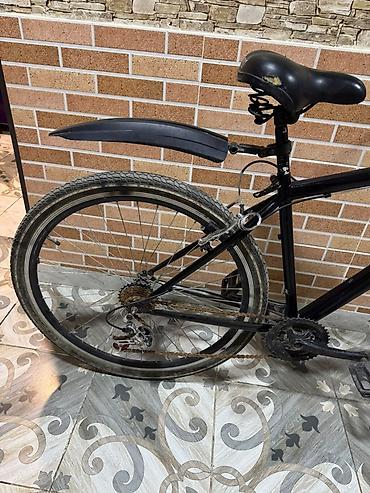 Şəhər velosipedləri: Şəhər/trek tipli velosiped – qara rəng - Yüngül alüminium tipli — 6