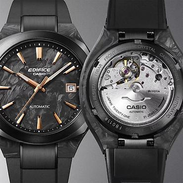 часы casio: Классические часы часы, Casio, Карбон, Япония, Водонепроницаемые, Мужские, Новый — 1