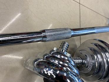 Гантели: Набор хромированных штанг и гантелей общим весом 50 кг в удобном кейсе — 7