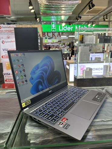 видеокарту ddr: Ноутбук, Acer, 16 ГБ ОЭТ, AMD Ryzen 5, 15.6 ", Жаңы, Жумуш, окуу үчүн, эс тутум SSD