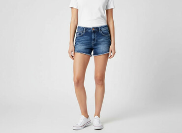 mohito spodnie jeansy: H&M, Shorts for women, size M