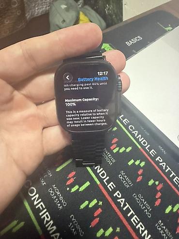 Smart saatlar: Apple Watch Ultra 3 - Black Titanium Çox az istifadə olunub Pil — 4