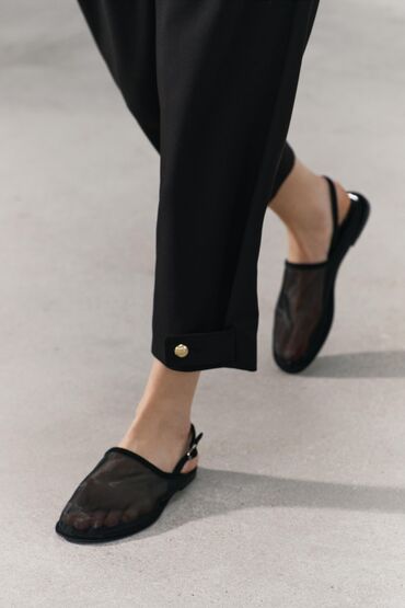 46 обувь: Новые мюли в сетку от Zara,оригинал,размер 37