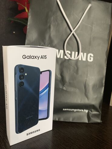 айфон бу 12: Samsung Galaxy A15, Новый, 128 ГБ, цвет - Синий, 2 SIM