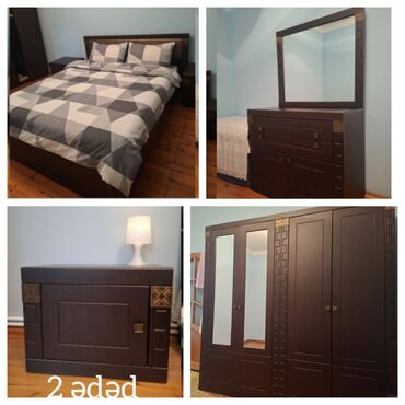 Sifarişlə masa və oturacaq dəstləri: İkinəfərlik çarpayı, Dolab, Termo, 2 tumba, İşlənmiş