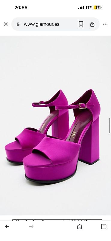 zara duxulari: Zara platforma dabanlı ayaqqabı – 37 ölçü ​ ​Brend: Zara (Orijinal) — 2