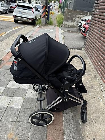 ступенька детская: Коляска Cybex Platinum (серия Priam платформа Platinum), цвет Black — 1