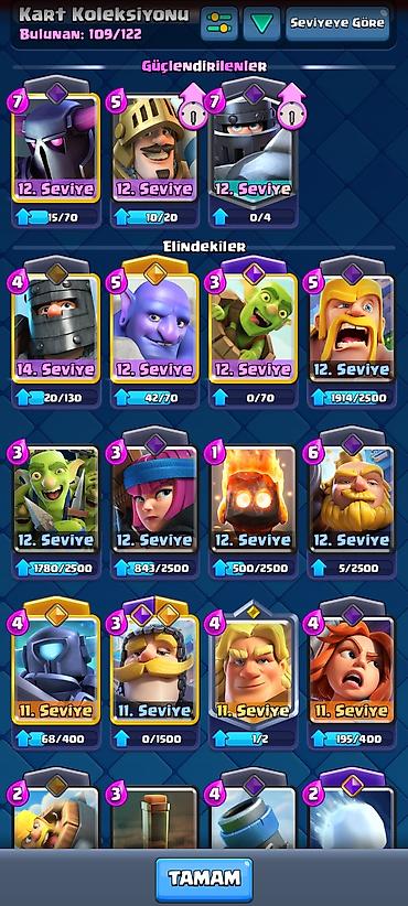 Digər kolleksiyalar: Clash Royale oyun hesabı - Kupa: 5744 (Kupa Yolu, 16. Arena) - Profil — 2