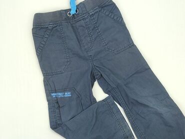 sprany jeans: Spodnie jeansowe, F&F, 4-5 lat, 104/110, stan - Dobry