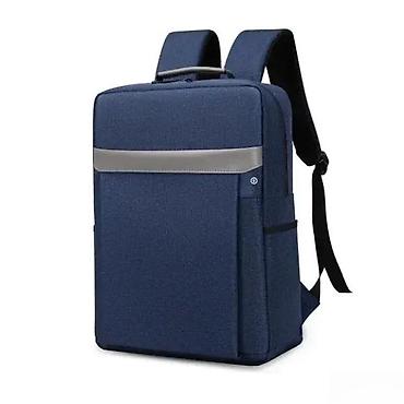 Futrole i torbe za laptopove: Moderan ranac za laptop – tamnoplavi - Elegantan pravougaoni dizajn — 2