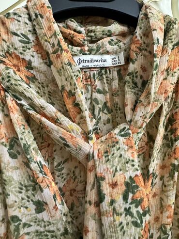 детские платья с длинным рукавом: Повседневное платье, Миди, Stradivarius, S (EU 36), M (EU 38)