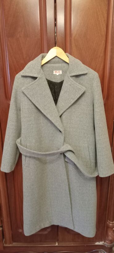 детские шапки на меху: MILAX Collection qadın palto - Rəng: Boz - Ölçü: 38 (etiketdə qeyd