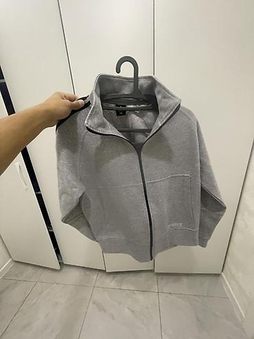 Мужская одежда: Толстовка adidas Terrex на молнии - Цвет: серый меланж - Размер на — 2