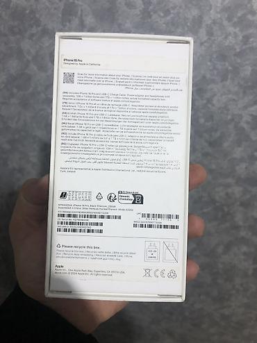 ayfon 14 puro: IPhone 16 Pro, 256 GB, Black Titanium, Face ID, Sənədlərlə — 4