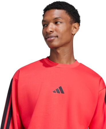 белые мужские свитшоты: Мужская толстовка, Adidas, L, цвет - Красный