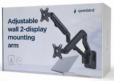 Druga oprema za računare i laptopove: Gembird podesivi zidni nosač za 2 ekrana - Zidni dvokraki nosač za — 14
