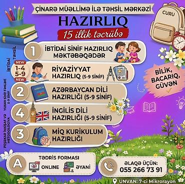 hicama merkezi: Repetitor, Riyaziyyat, Azərbaycan dili, İmtahanlara hazırlıq — 1