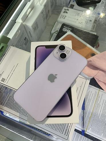 iphone 8 plus osh: IPhone 14, цвет Lavender (сиреневый) Память:256GB Емкость — 2