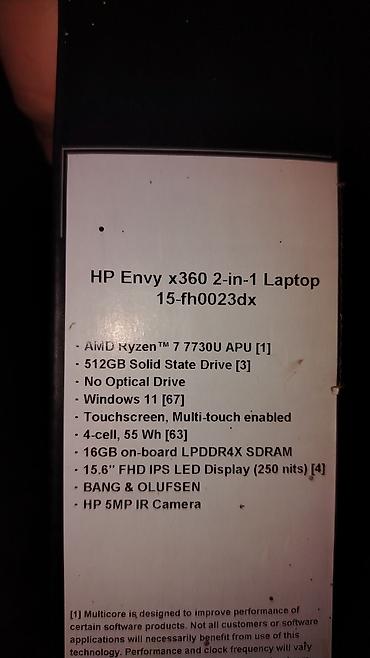 hp x360: HP Envy x360 dönə bilən noutbuk - Ekran: 13.3" Full HD sensor — 5