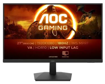 art audio h125: AOC 27" 27G15N2 Gaming Monitor – 180Hz, Fast VA, HDR10 🖥️ Brend: AOC 📦