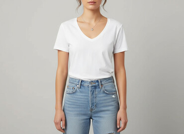 tommy hilfiger t shirty slim fit: H&M Basic, T-shirt damski, rozmiar S