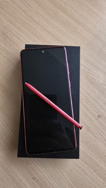 самсунг телефоны бу: Samsung Note 10 Plus, Колдонулган, 128 ГБ, түсү - Кызыл, 2 SIM