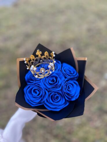 Süni güllər: Solmayan gül buketləri sifarişlə hazırlanır.Həm lentdən,həm sabun — 4