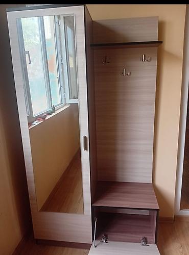 otaq qapi: Dəhliz üçün çoxfunksiyalı qarderob-komod dəsti - Material — 2