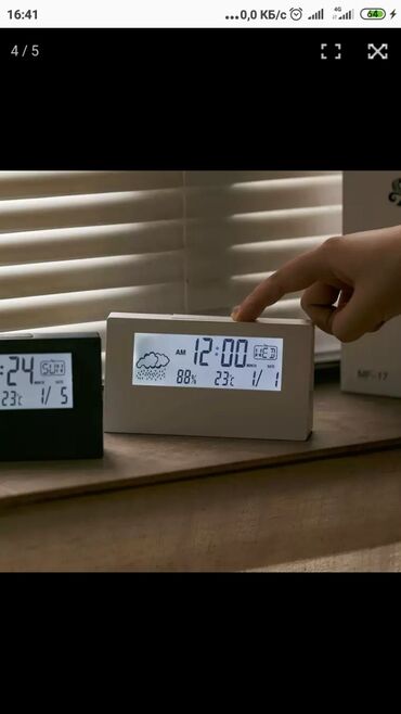 измеритель влажности воздуха бишкек в Кыргызстан | Продажа домов: Гигрометры в наличии Показывает влажности и температуры воздуха, часы