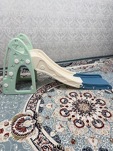 детские вещи с: Детская игровая горка с баскетбольным кольцом (Удлиненная — 5