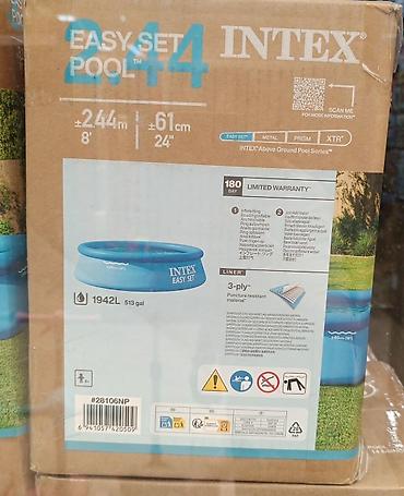 3 tekerli velosiped type 1: INTEX Easy Set hovuz – üzgüçülük üçün şişmə üst halqalı model. - — 1