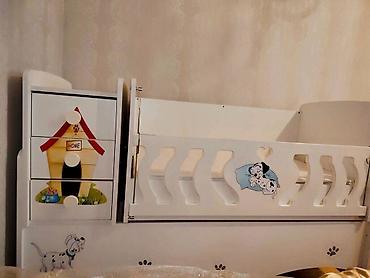 Təknəfərlik uşaq çarpayıları: Oğlan və qız üçün, İşlənmiş, Çarpayı, Matras ilə, Siyirməli — 4