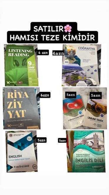 Saipa: Müxtəlif fənlər üzrə təhsil kitabları dəsti. Dəstə "Listening Reading"