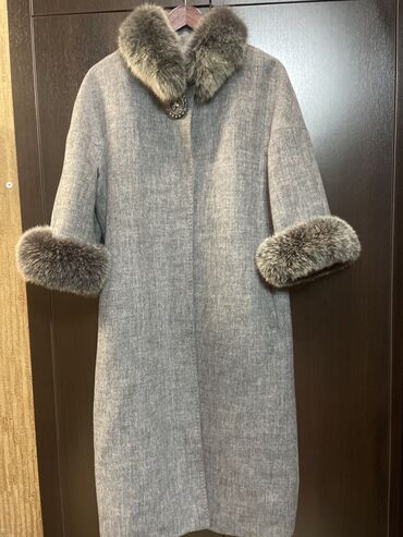 женские пальто: Пальто, Классика, Зима, Кашемир, По колено, XL (EU 42)