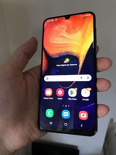 irsad telecom samsung a70: Samsung Galaxy A50, 64 GB, rəng - Mavi, İki sim kartlı — 1