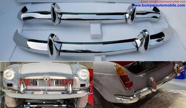 Automobili: MGB bumpers (4) for MGB Roadster, MGB GT, MGC Roadster, GT and MGB V8