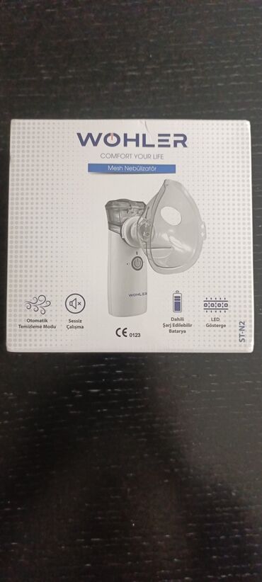 İnqalyatorlar, nebulizerlər: Wohler Mesh Nebulizator – portativ, səssiz və rahat istifadəli — 3