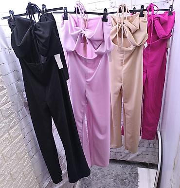versace mindjuse: Elegantni ženski kombinezon bez naramenica sa halter vezivanjem oko — 9