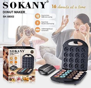 вафельниц: Донатница SOKANY SK-08002 - Выпекает одновременно 16 мини‑пончиков - — 1