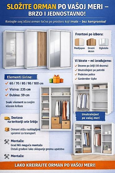Komode i ormarići: SLOŽITE ORMAN PO VAŠOJ MERI – BRZO I JEDNOSTAVNO! Kreirajte svoj — 11