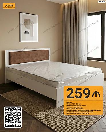 Ev və bağ: Məhsul: Çarpayı (Kod: 4396) - Ölçülər: 160 × 200 sm - Mexanizm — 1