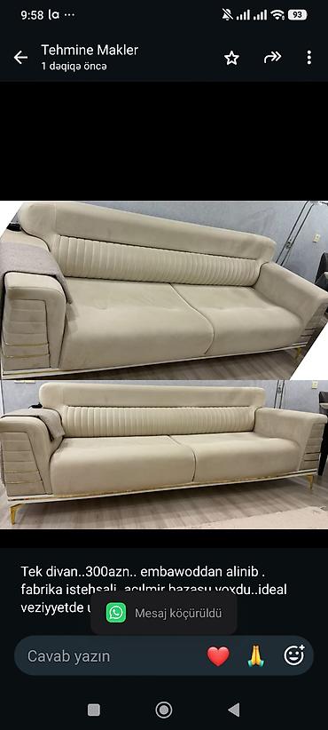 Tek divan. 300azn. embawoddan alinib . fabrika istehsali. açılmir lalafo.az -da Tek divan. 300azn. embawoddan alinib . fabrika istehsali. açılmir