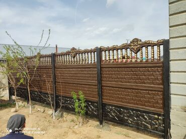 Железобетонные заборные плиты: Железобетонная заборная плита, Длина: 2 м, Высота: 2 м, Толщина: 40 мм, Новый — 6