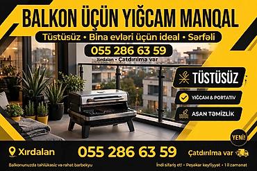 Manqallar, qrillər, barbekyu: Məhsul: Suitcase Grill – Portativ BBQ (Model SG-45 / SB-600S) Təsvir — 7