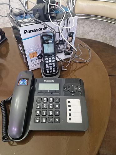 fre aparatı: Panasonic KX-TG6458BX ofis/ev telefon dəsti - Rəng: qara - Komplekt — 2